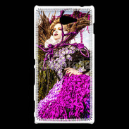 Coque Sony Xperia M2 Femme florale