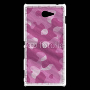 Coque Sony Xperia M2 Camouflage rose