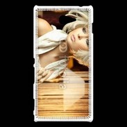 Coque Sony Xperia M2 Femme blonde fashion glamour