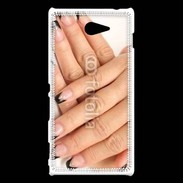 Coque Sony Xperia M2 faux ongles et vernis à ongles 1