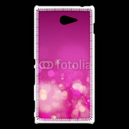 Coque Sony Xperia M2 fond rose or