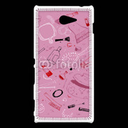 Coque Sony Xperia M2 Fond cosmétique 6