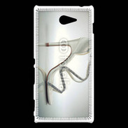 Coque Sony Xperia M2 Sandale talon et strass