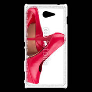 Coque Sony Xperia M2 Escarpins plateformes rouges