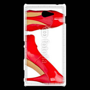 Coque Sony Xperia M2 Escarpins rouges