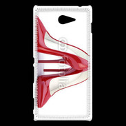 Coque Sony Xperia M2 Escarpins rouges 3