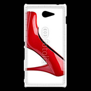 Coque Sony Xperia M2 Escarpin rouge 2