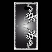 Coque Sony Xperia M2 Drapeau de fin de course