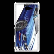 Coque Sony Xperia M2 Mustang bleue
