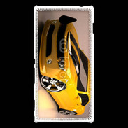 Coque Sony Xperia M2 Belle voiture jaune et noire