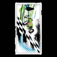 Coque Sony Xperia M2 Course de voiture rétro