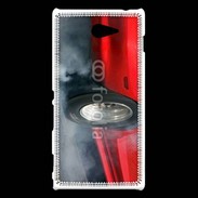 Coque Sony Xperia M2 Roue en feu dragster 4