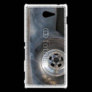 Coque Sony Xperia M2 Roue en feu dragster 5