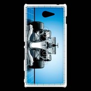 Coque Sony Xperia M2 Formule 1 sur fond bleu