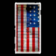 Coque Sony Xperia M2 Drapeau USA Vintage