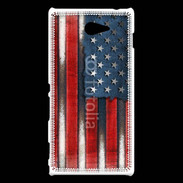 Coque Sony Xperia M2 USA Grunge drapeau