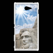 Coque Sony Xperia M2 Monument USA Roosevelt et Lincoln