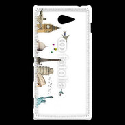 Coque Sony Xperia M2 Tour du monde 3