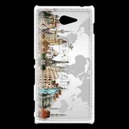Coque Sony Xperia M2 Tour du monde 4