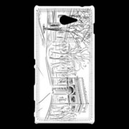 Coque Sony Xperia M2 Dessin Arc de Triomphe Paris