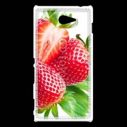 Coque Sony Xperia M2 Envie de fraise