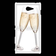 Coque Sony Xperia M2 Coupes de Champagne
