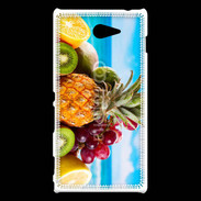 Coque Sony Xperia M2 Fruits frais sur la plage
