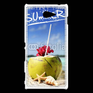 Coque Sony Xperia M2 Noix de coco sur la plage 5
