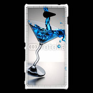 Coque Sony Xperia M2 Cocktail bleu lagon 5
