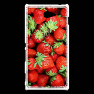 Coque Sony Xperia M2 J'adore les fraises