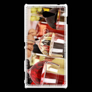 Coque Sony Xperia M2 Vin blanc rosé et rouge