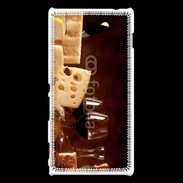 Coque Sony Xperia M2 Fromage, charcuterie et vin