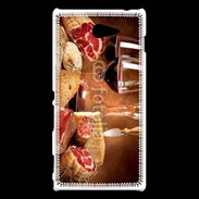 Coque Sony Xperia M2 Fromage, charcuterie et vin 2