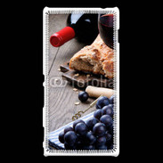 Coque Sony Xperia M2 Pain et vin rouge