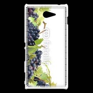 Coque Sony Xperia M2 Fond raisin