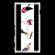Coque Sony Xperia M2 Vin rouge !!