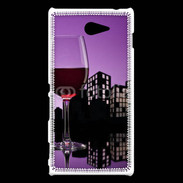 Coque Sony Xperia M2 Verre de vin rouge