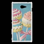 Coque Sony Xperia M2 Cupcake sucette