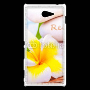 Coque Sony Xperia M2 Fleurs relax