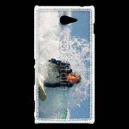 Coque Sony Xperia M2 Surfeur dans la vague