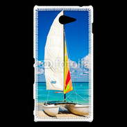 Coque Sony Xperia M2 Bateau plage de Cuba