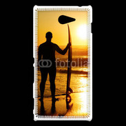 Coque Sony Xperia M2 Surfer couché de soleil
