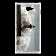 Coque Sony Xperia M2 Vague sur la cote