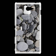 Coque Sony Xperia M2 Fond de galets