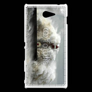 Coque Sony Xperia M2 tempête sur la cote