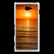 Coque Sony Xperia M2 Couché de soleil mer 2