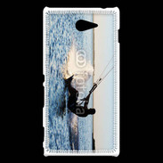 Coque Sony Xperia M2 Kitesurfeur en mer 5