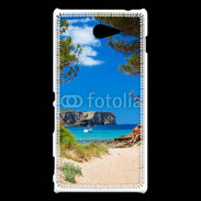 Coque Sony Xperia M2 Vue de la mer bleue 10
