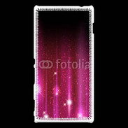 Coque Sony Xperia M2 Rideau rose à strass