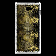 Coque Sony Xperia M2 Feu d'artifice or